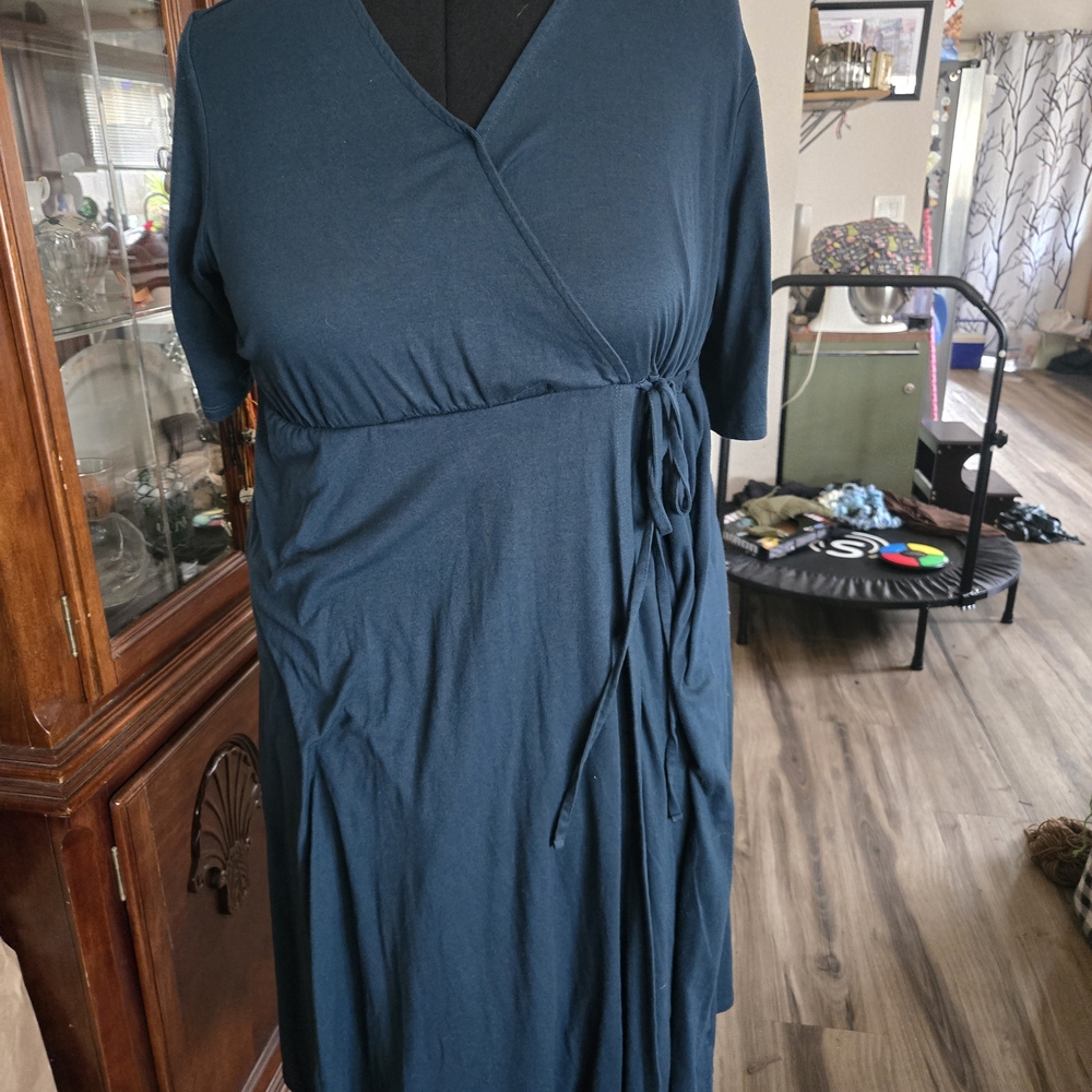 Terra & Sky Teal Midi Dress